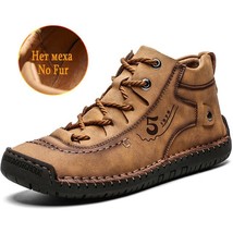 Hot Sale Men&#39;s Shoes Leather Winter Men&#39;s Casual Shoes Handmade Mens Dri... - £59.62 GBP