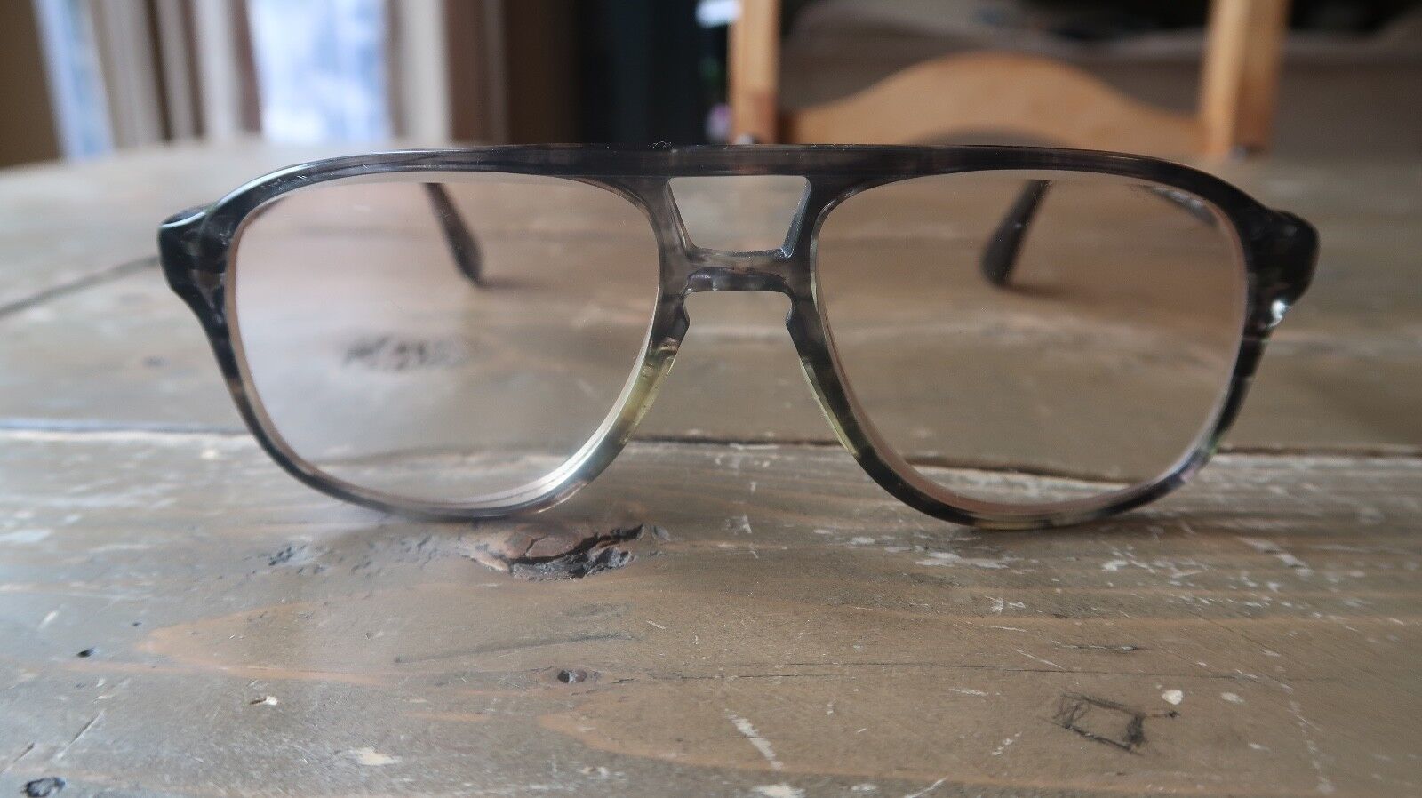 Original Grey Vintage 1970 - 80s Eyeglass Frames ONLY 54[]19-140 - $46.08