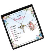 To My Daughter Necklace from Mom, Mother Gift and Dad, Cross - £131.29 GBP