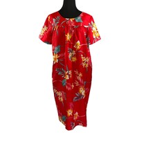 Vintage Kailua Sportswear Red Floral Dress MuuMuu Kaftan Hawaii USA - No Size - £16.23 GBP