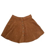 Woman’s Shein Skirt Brown With Button Accents - $8.07 CAD