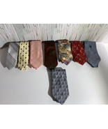 Lot of 8 Vintage ties from 80&#39;s Various colors, styles, makers - £11.36 GBP