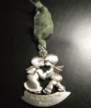 Gloria Duchin Inc Christmas Ornament 2005 Believe in the Magic Pewter An... - $6.99