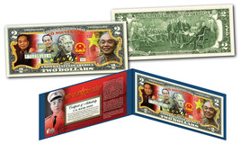 Vo Nguyen Giap * Vietnam Icon &amp; General * Official Colorized Genuine Us $2 Bill - £10.43 GBP
