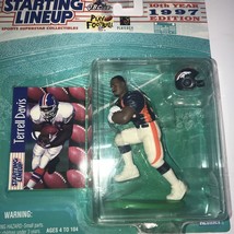 1997 NFL Starting Lineup Terrell Davis Denver Broncos Action Figure HOF - £10.12 GBP