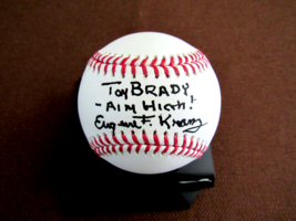 Eugene Gene Kranz Aim High! Tom Brady Apollo 11 Dir Signed Auto Baseball PSA/DNA - £395.67 GBP