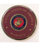 Two (2) Beverage Coasters ~￼ United States Of America ~  Marines - €16,60 EUR