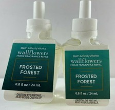 Lot 2 Bath Body Works Wallflowers Refill .8 fl oz ea FROSTED FOREST - $15.83