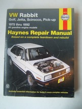 VW Rabbit Golf Jetta Pickup Gas Engines Haynes Repair Manual 1975-1992 S... - $15.36