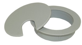 2 1/2Inch Cut-Hole Size Gray Round Wire Management Grommet W/ Removable Lid - $15.99