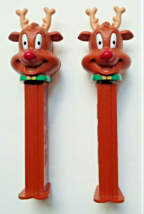2 Pez Christmas Reindeer Rudolph Candy Dispensers 2012 Hungary stocking stuffer - £2.30 GBP