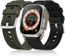 2PK Apple Watch Sport Band Silicone Wristband Strap iWatch Ultra 8/7/SE/... - $15.99+
