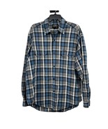 Ralph Lauren Polo Jeans Shirt Mens L Used Blue Plaid - $19.80