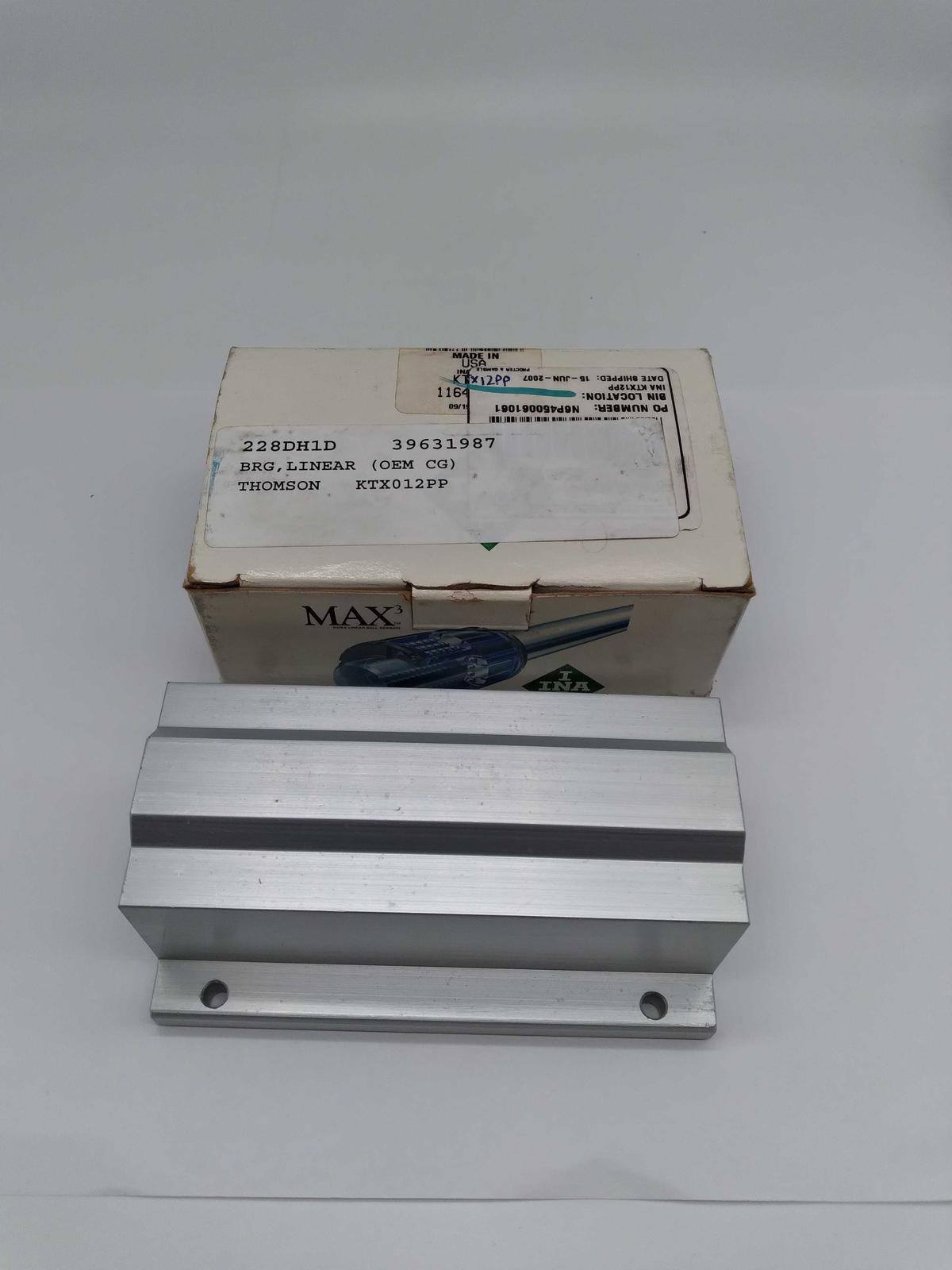 INA KTX12PP Linear 4-Bolt Ball Bearing  - $61.75