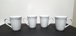 NEW RARE Pottery Barn Set of 4 Leila Stoneware Mugs 13.5 OZ  - $44.99