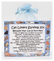 Cat Lovers Survival Kit - Fun, Novelty Gift &amp; Greetings Card Alternative - £6.48 GBP