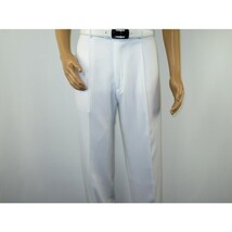 Men 2pc Walking Leisure Suit Short Sleeves By DREAMS 256 Solid White New image 10