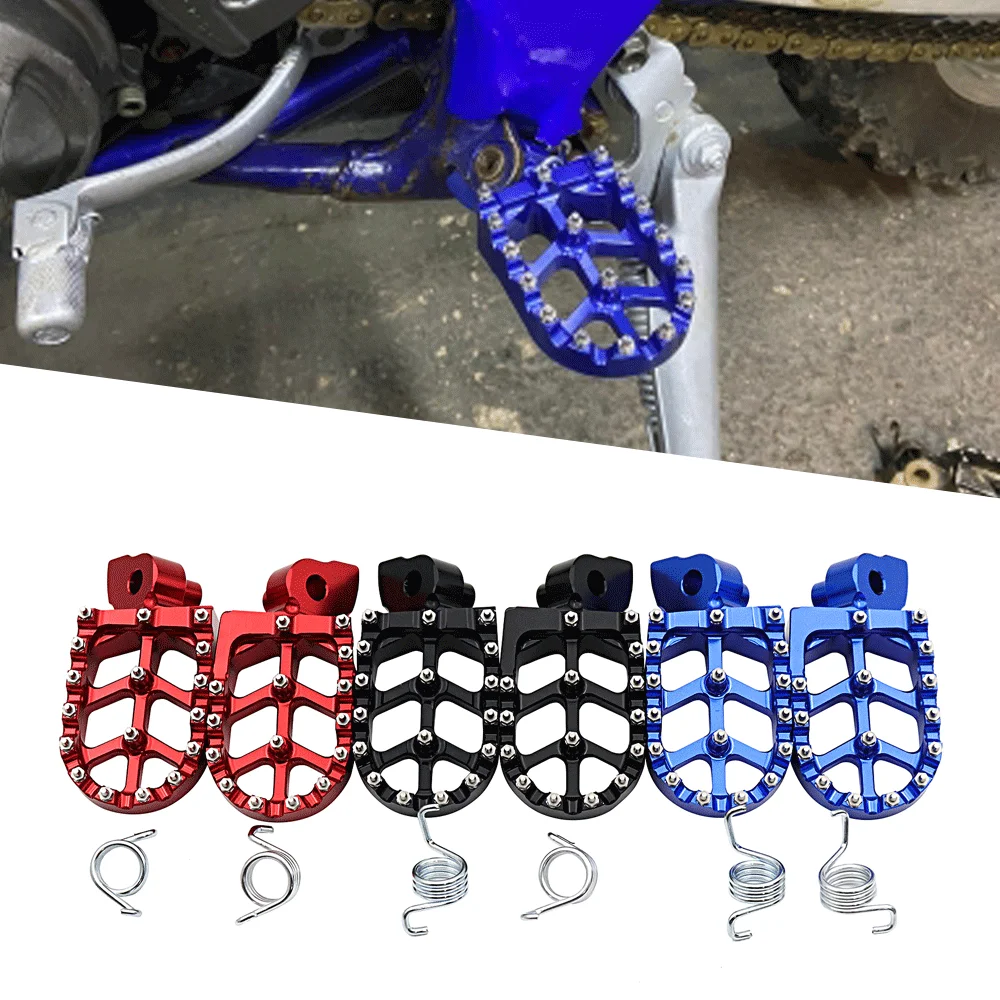 Motorcycle footpegs pin shift lever tip foot peg pedals foot rest for yamaha yz 65 85 thumb200