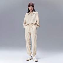 Toyouth Women Suits Sweatshirts Pants 2022 Spring  Collar Loose Hoodies with Poc - £112.79 GBP