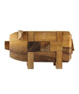 NOVICA Light Brown Handmade Raintree Wood Pig Puzzle Game, &#39;Piggy&#39; - $44.99