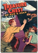 Treasure Chest v.4 #13 1949- Snake attack cover- Catholic Golden Age comic - £25.20 GBP