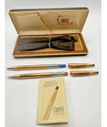 Cross 14K Gold Filled Pen Pencil Set Classic Century Ballpoint Mechanical w Box - $148.49