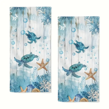 Sea Life Theme Kitchen Towels - SET of 2 - High Absorbency, Quick-Dry - $16.82