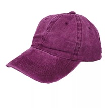 Mens Womens Adjustable Cotton Plain Baseball Caps Dad Hat Washed/Orchid - $15.99