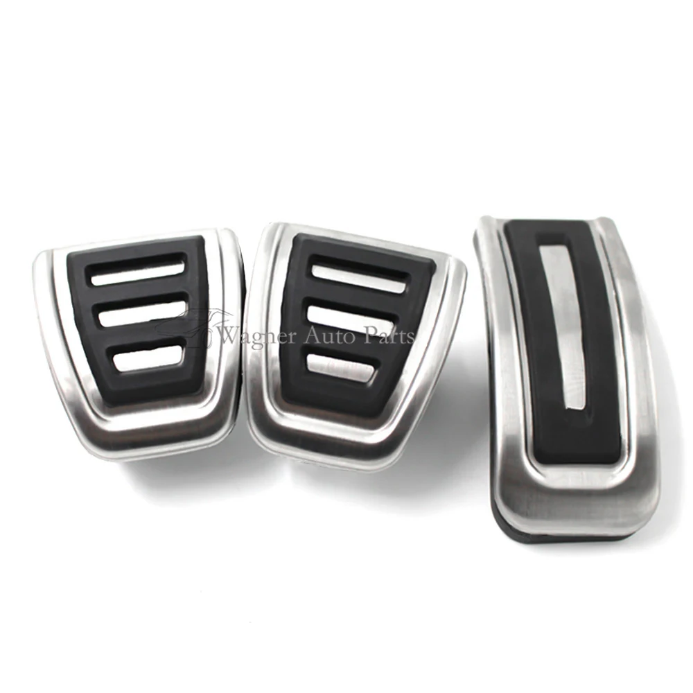 Stainless Steel MT Car Pedal Pedals Pads Cover for Volkswagen VW Polo Je... - $19.43