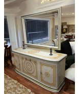 Luxurious Neoclassical Buffet with Matching Mirror - $2,714.89 CAD