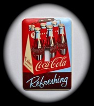 Coca Cola Metal Switch Plate Cover - $9.25