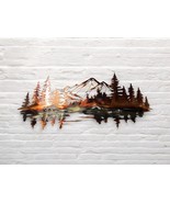 Mountain Reflections Metal Wall Art 26 1/4&quot; x 12&quot; - $1,158.80 MXN