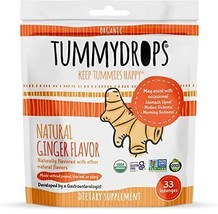 Natural Ginger Tummydrops (Resealable Bag of 33 Individually Wrapped Drops) - £24.72 GBP
