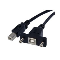 StarTech.com 1 ft Panel Mount USB Cable B to B - F/M  - $20.00