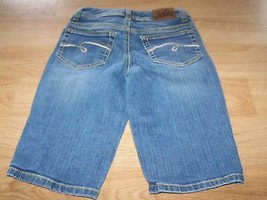 Girls Size 10 S Slim Justice Denim Blue Jean Bermuda Shorts Simply Low EUC - £12.76 GBP