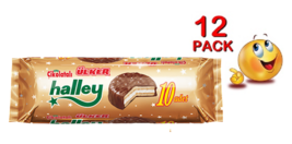 12 PACK SOUFFLE GLAZED HALLEY Ulker Chocolate Cookies 300g Made in  TURKIYE - £44.38 GBP