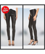 Women&#39;s Leather Pants Genuine Lambskin Leather Party Skinny Legging Trou... - $2,233.30 MXN