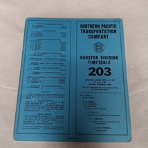 Southern Pacific Railroad Employee Timetable 1975 No 203 Houston Div 36 ... - $12.95