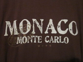 Nwot - Monaco Monte Carlo Competition Car Adult Size Xl Brown Short Sleeve Tee - £11.96 GBP