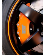 NOS sports caliper stickers for cars 6pcs, gray - $17.99