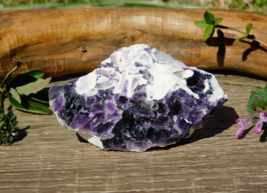Rare Natural Purple Fluorite Stone Chakra 124g Meditation Energy Healing... - $15.55