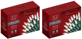 Christmas String Light Mini Incandescent 300-ct 62&#39; Clear, Celebrations ... - $31.67