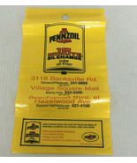 Pennzoil 10 minute oil change plastic bag advertising Pittsburgh area lo... - $373.19 MXN
