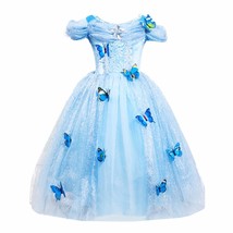 Cinderella Princess#2 Butterfly Party Dress kids Costume Dress for girls 2-10 Y - £15.01 GBP+