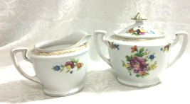Noritake China Sugar with lid and Creamer Mint  - £16.40 GBP
