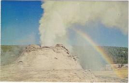 Postcard Castle Geyser Yellowstone National Park Wyoming - £3.93 GBP