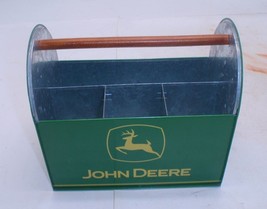 JOHN DEERE The Tin Box Company Bottle Holder or Plant Holder EUC 18&quot; X 10&quot; X 8½&quot; - £14.34 GBP