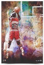 Michael Jordan Autographed Bulls &quot;The Shot&quot; 24&quot; X 36&quot; Photograph Uda Le 123 - £4,930.24 GBP