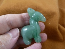 (Y-BUR-582) Green aventurine Donkey mule burro gemstone figurine burros ... - $18.69