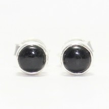 925 Sterling Silver Black Tourmaline Earrings Handmade Jewelry Gift For Women - £29.37 GBP